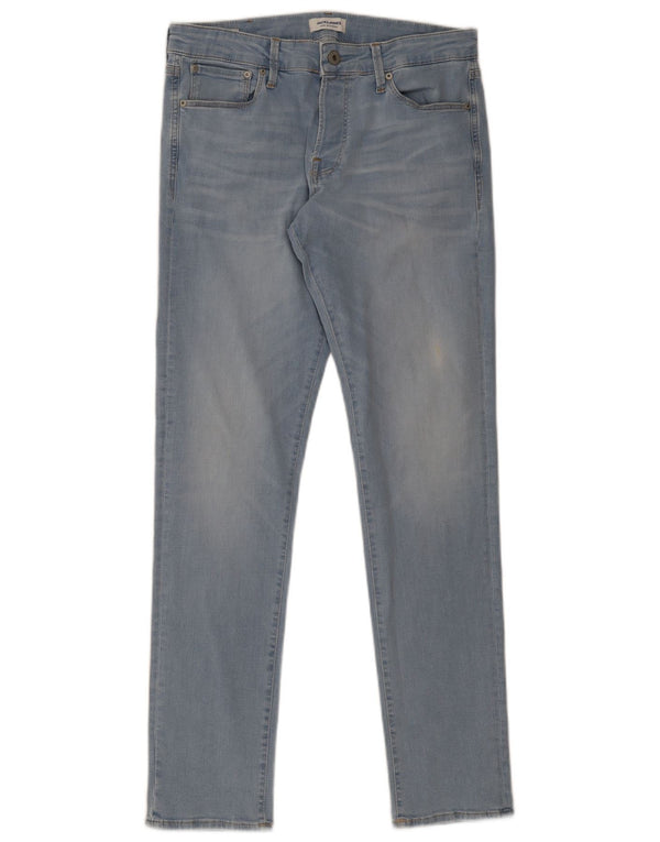 Jack & Jones muške uske traperice W34 L32 plavi pamuk