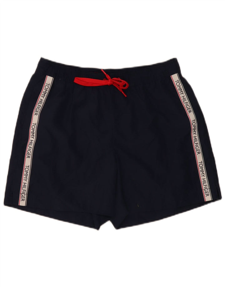 TOMMY HILFIGER Muške kratke hlače za plivanje srednje veličine tamnoplave poliesterske boje