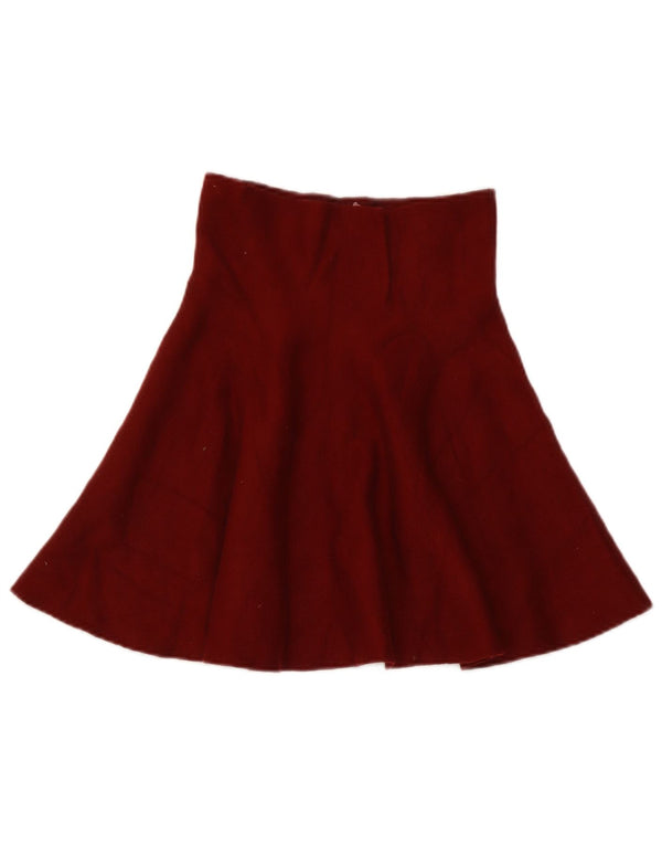 Zara ženska pletena lepršava suknja mala W26 bordo