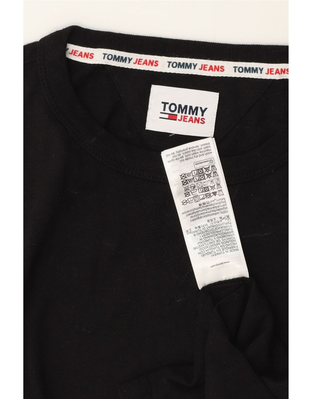 Tommy Hilfiger muška majica kratkih rukava srednji crni pamuk