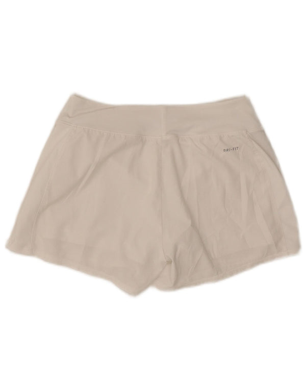 Nike Ženske Dri Fit Sportske kratke hlače UK 10 male bijele