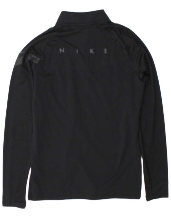 Nike Dri Fit Graphic Zip Neck Pullover Top Trenirka Mala crna