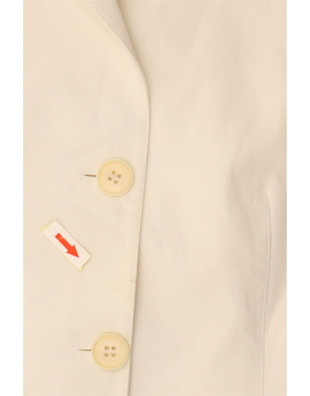 EMPORIO ARMANI Ženska jakna sa 3 gumba IT 44 srednje svijetlo bijeli pamuk