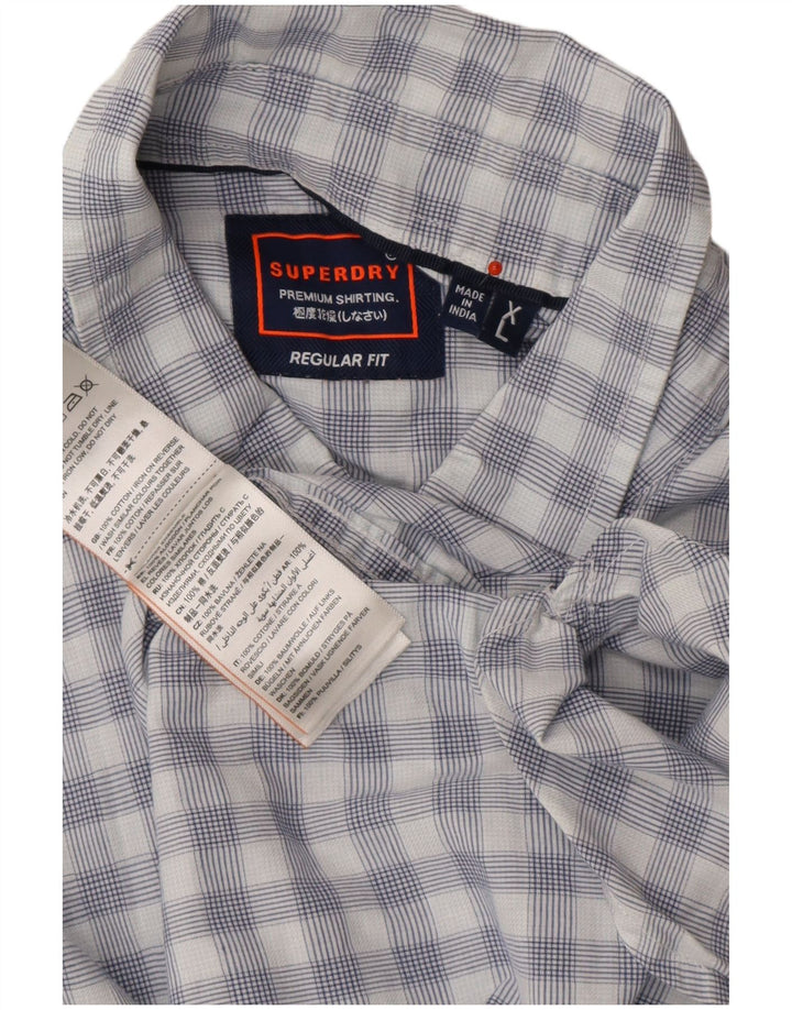 SUPERDRY muška majica kratkih rukava standardnog kroja XL plavi pamuk