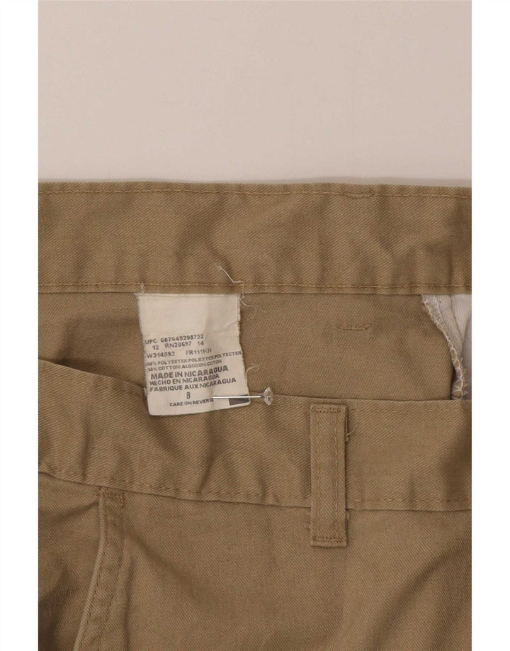 Dickies ženske chino kratke hlače US 8 srednje W30 kaki pamuk