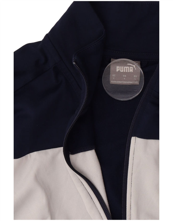 Puma muška gornja jakna trenirke Large Navy Blue Colourblock