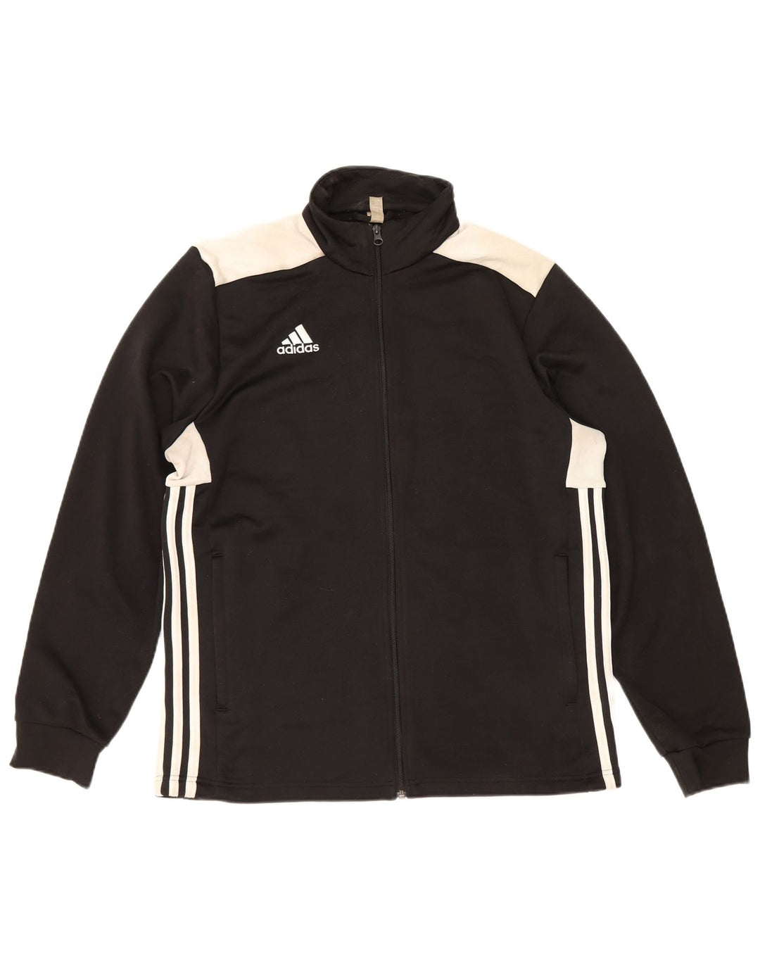 Adidas muška gornja jakna od trenirke, veliki crni poliester u boji