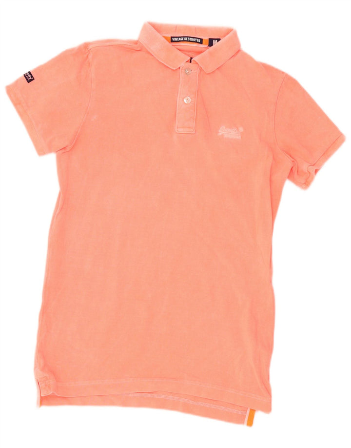 Superdry muška polo majica Srednje ružičasti pamuk