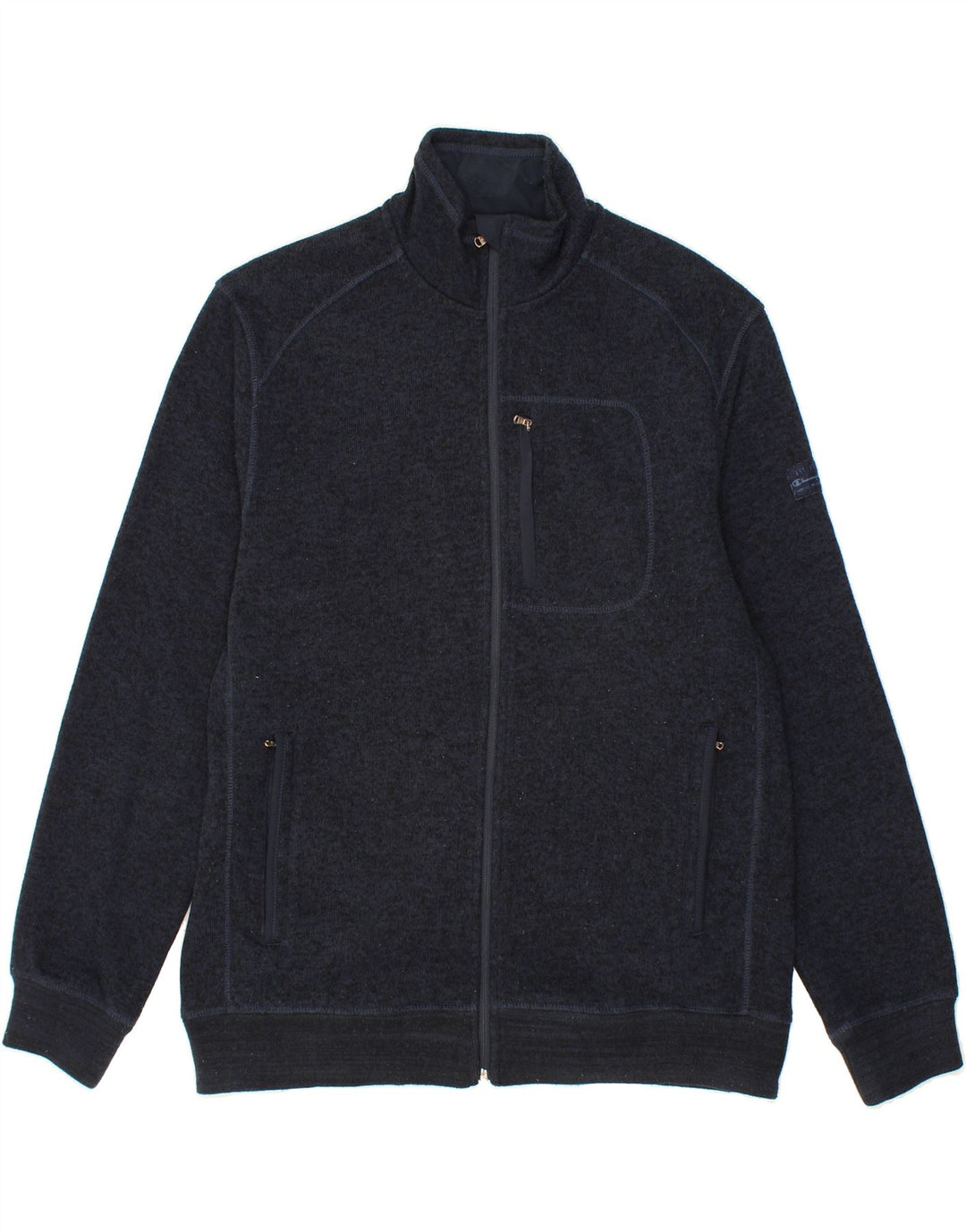 CHAMPION Womens Tracksuit Top Jacket UK 20 2XL Navy Blue Polyester Vintage Champion and Second-Hand Champion from Messina Hembry 