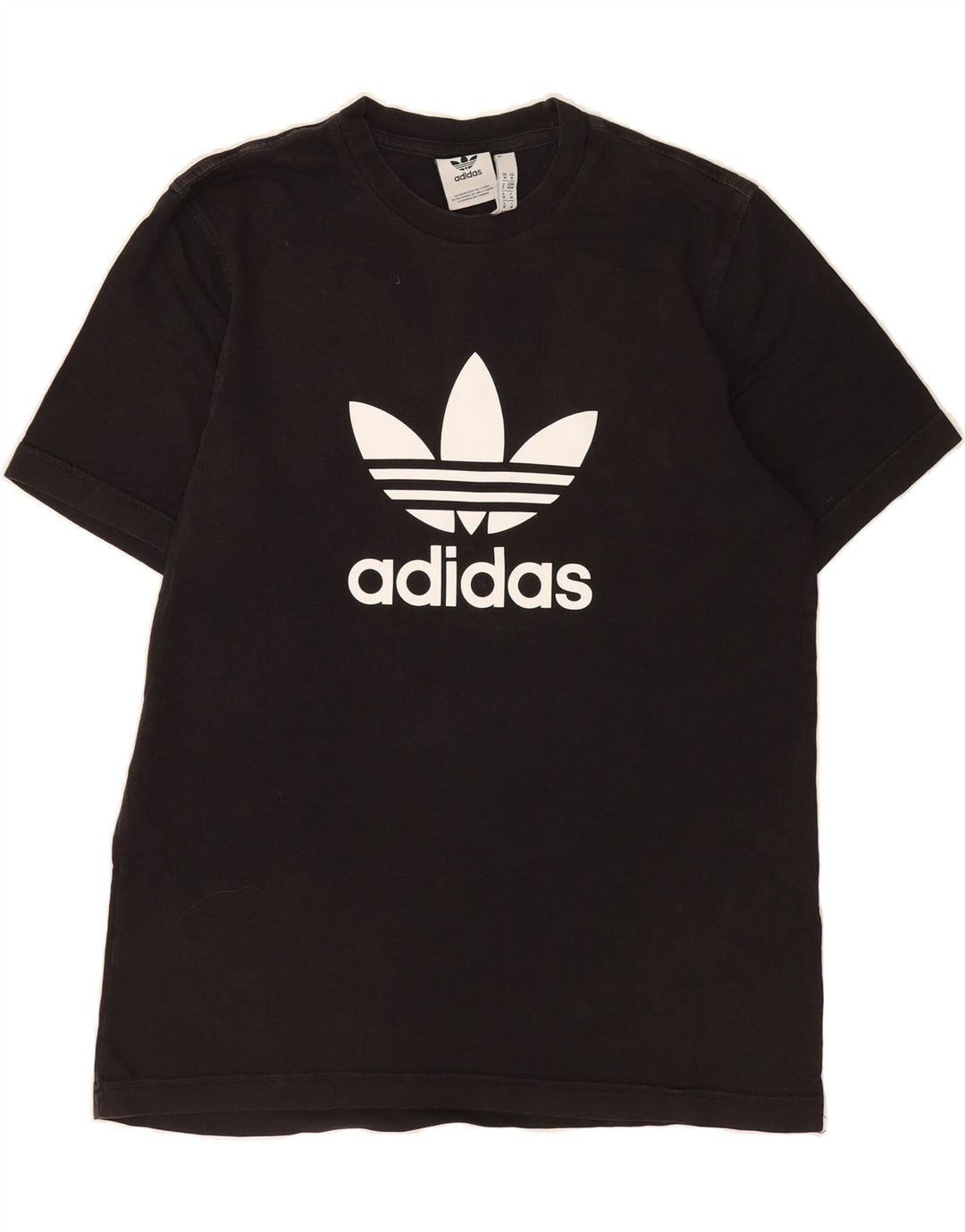 ADIDAS Mens Graphic T-Shirt Top Medium Black Cotton Vintage Adidas and Second-Hand Adidas from Messina Hembry 