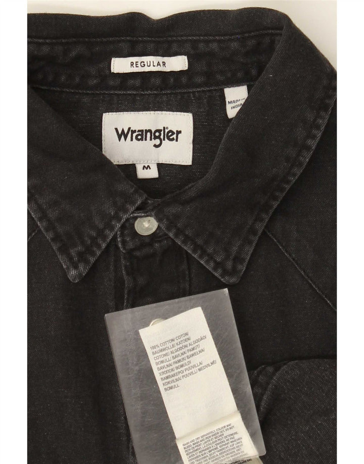 Wrangler muška traper košulja Western Regular Fit srednje crnog pamuka