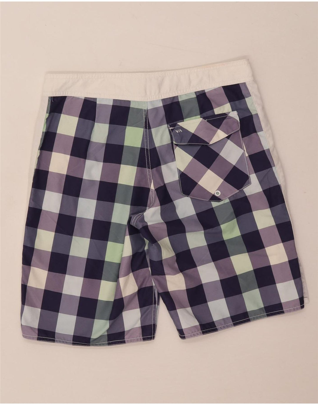 RVCA muške kratke hlače za kupanje srednjeg raznobojnog gingham poliestera
