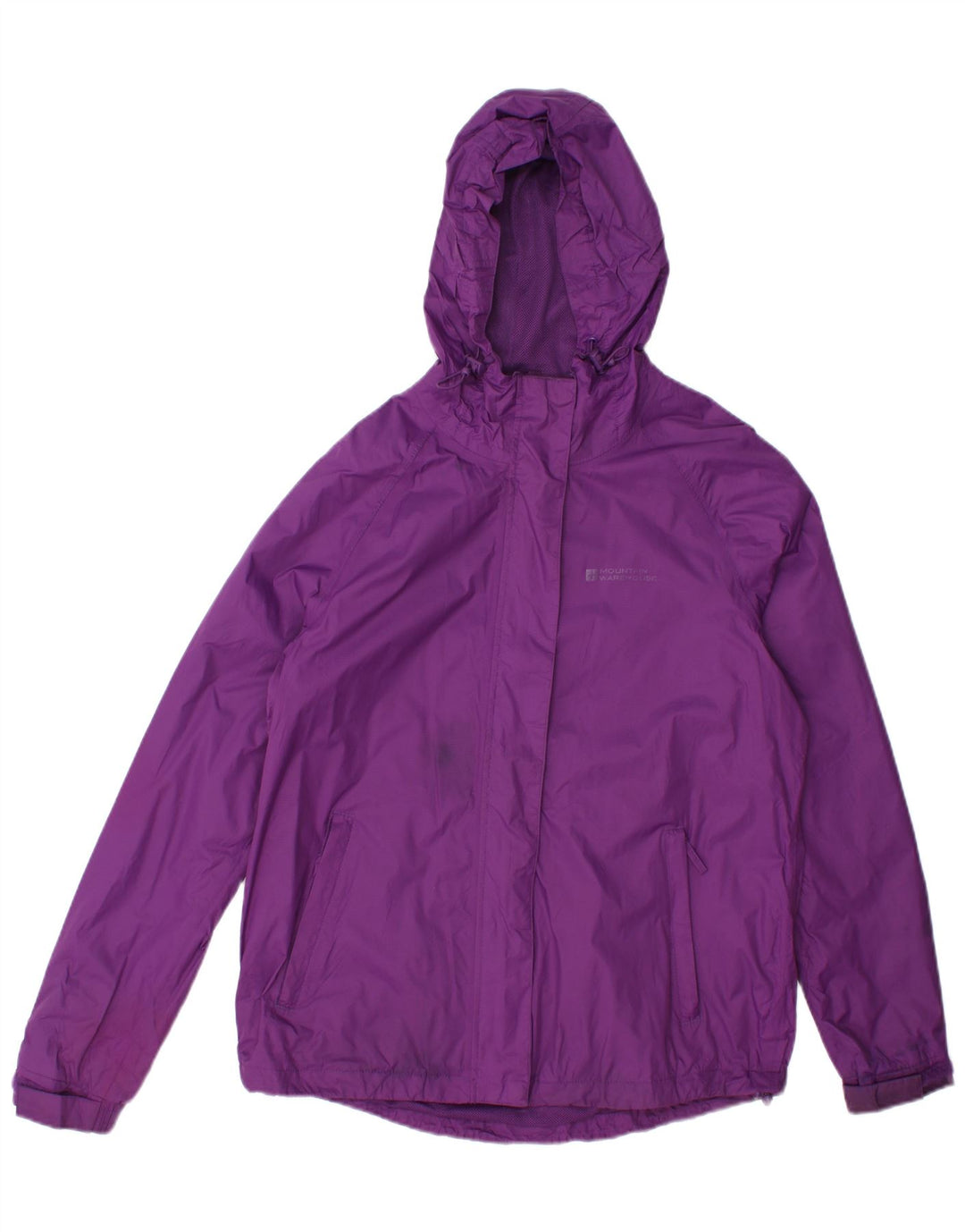 Mountain Warehouse ženska kišna jakna s kapuljačom UK 12 srednje ljubičasta najlonska boja