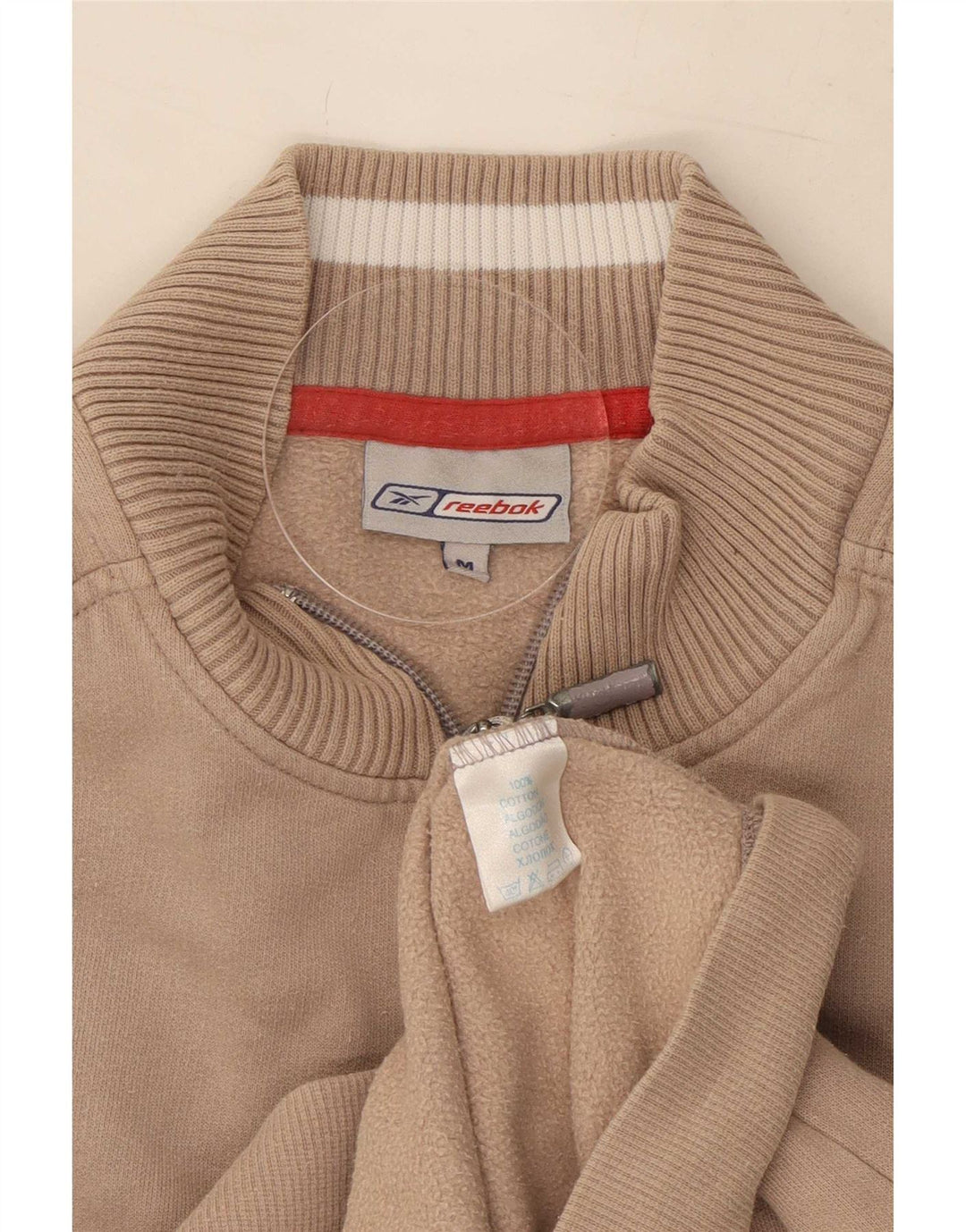Reebok ženska gornja jakna trenirke UK 14 srednje bež pamuk