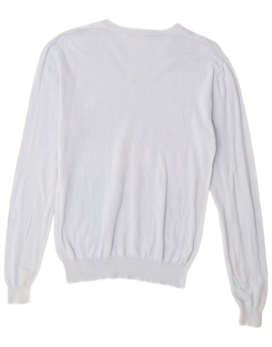 French Connection ženski džemper s V-izrezom UK 14 Srednje plavi pamuk