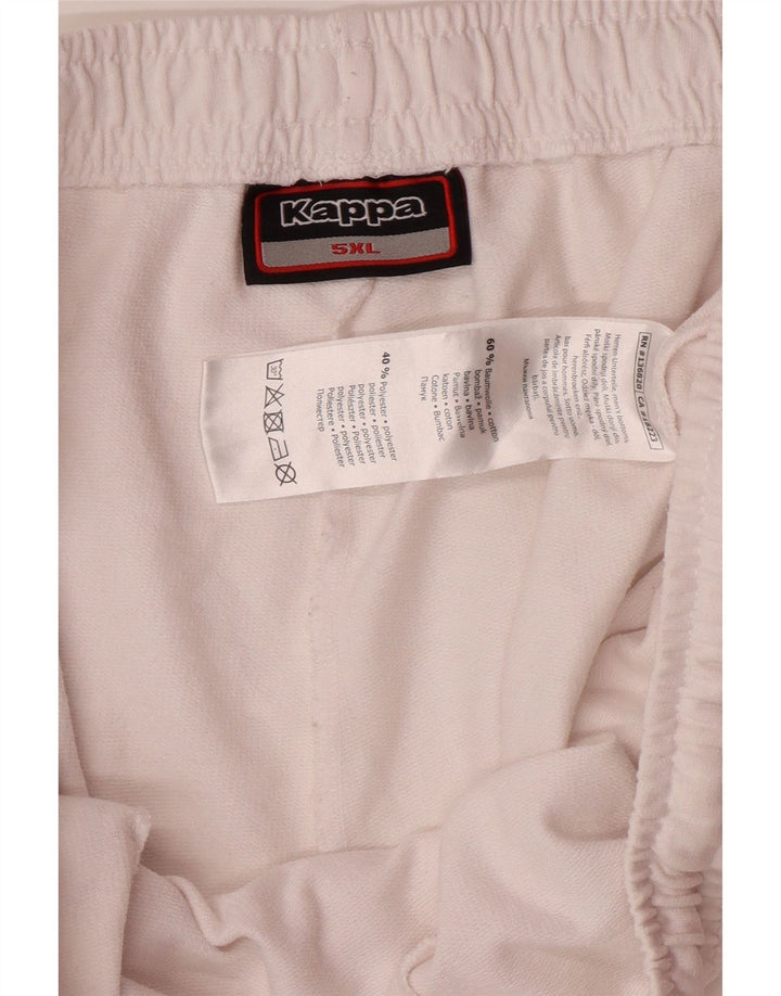 KAPPA muške sportske kratke hlače s grafičkim motivima 5XL bijeli pamuk