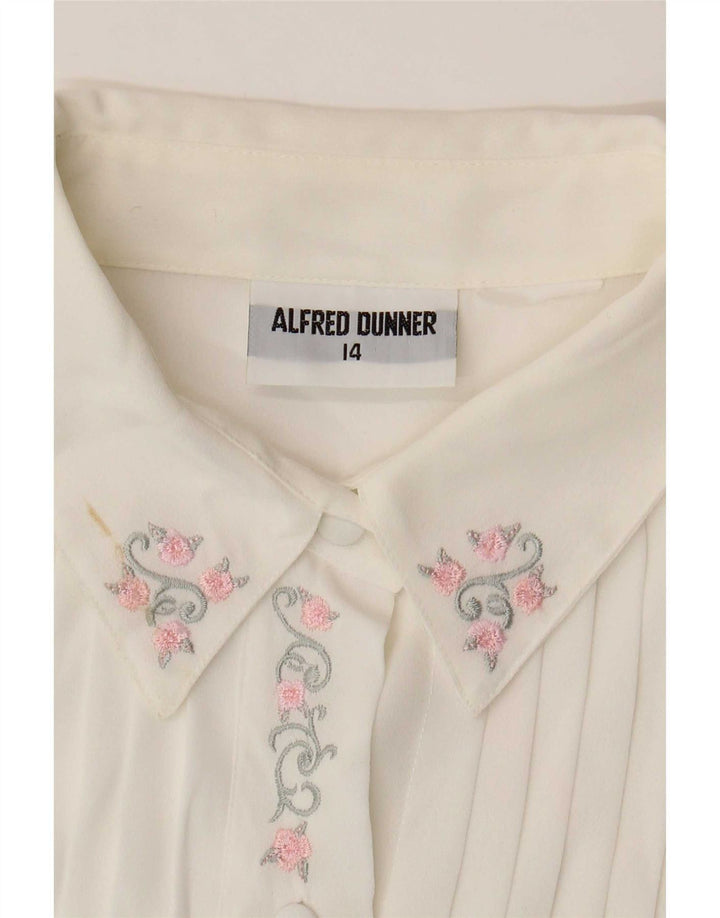 Ženska prozirna košulja Alfred Dunner UK 14 Velika bijela
