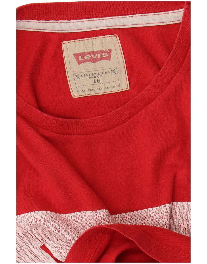 Majica kratkih rukava Levi's Boys Graphic T-Shirt 15-16 Years Red