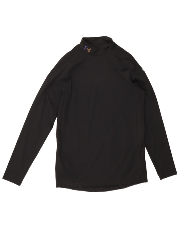 UNDER ARMOUR Muška majica Cold Gear s dugim rukavima, mali crni poliester