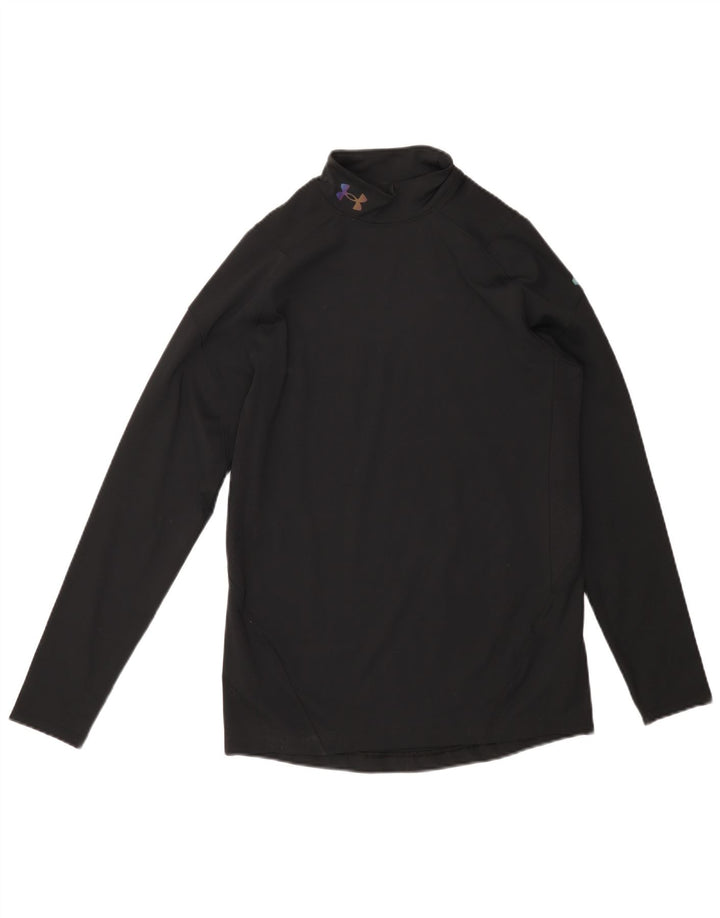 UNDER ARMOUR Muška majica Cold Gear s dugim rukavima, mali crni poliester