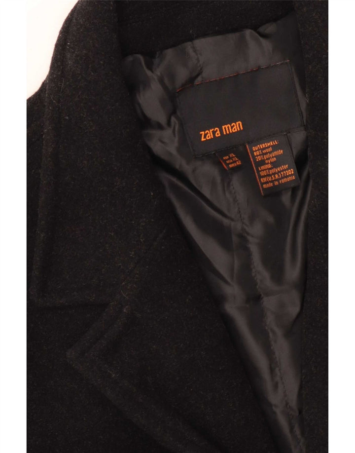 Zara muški kaput UK 42 XL crna vuna