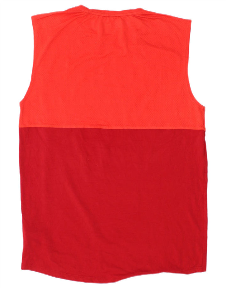 RUSSELL ATHLETIC Muški Dri-Power prsluk Mali crveni Colourblock poliester