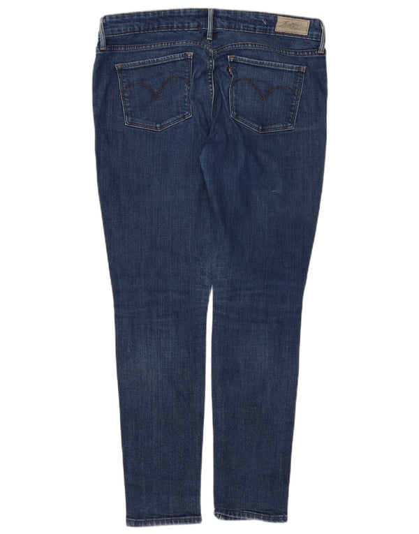 LEVI'S Ženske uske traperice Slight Curve US 10 Large W30 L28 tamnoplave