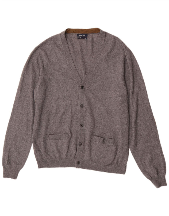 Massimo Dutti muški kardigan džemper 2XL siva vuna