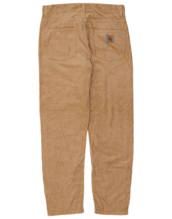 CARHARTT muške uske hlače od samta W30 L29 bež pamuk