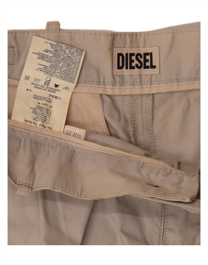 DIESEL Ženske chino kratke hlače W27, mali sivi pamuk
