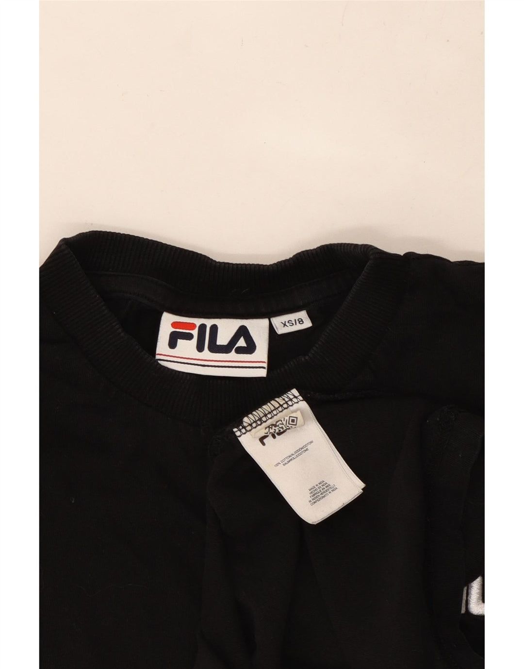 FILA ženska majica kratkih rukava UK 6 XS crni pamuk