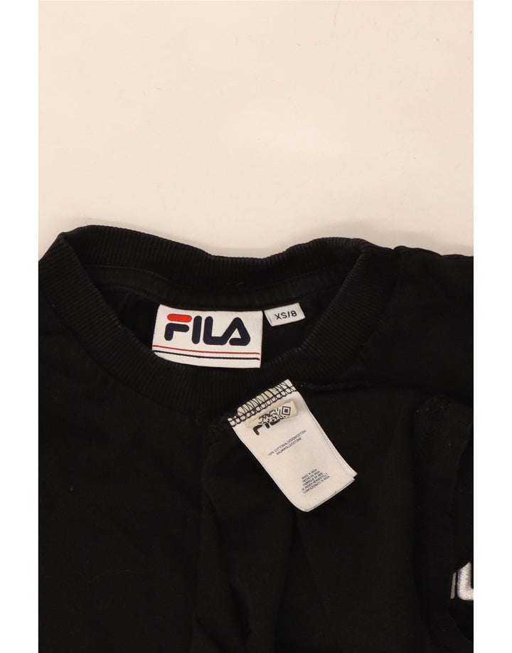 FILA ženska majica kratkih rukava UK 6 XS crni pamuk
