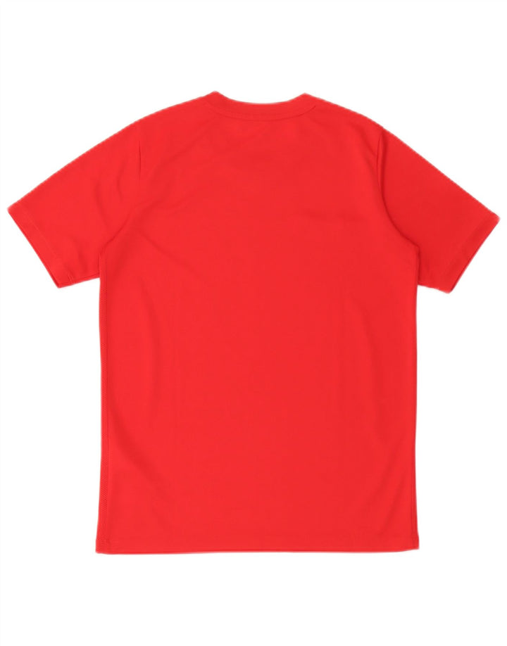 Nike Boys Dri Fit T-Shirt Top 12-13 Years Large Red Poliester