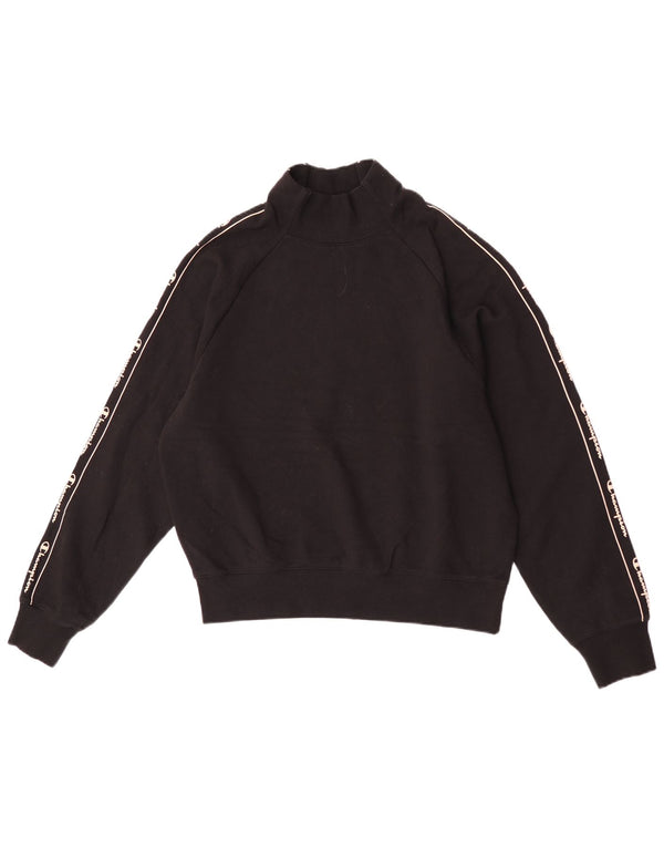 Champion ženski džemper s grafičkim motivima UK 18 XL crni pamuk