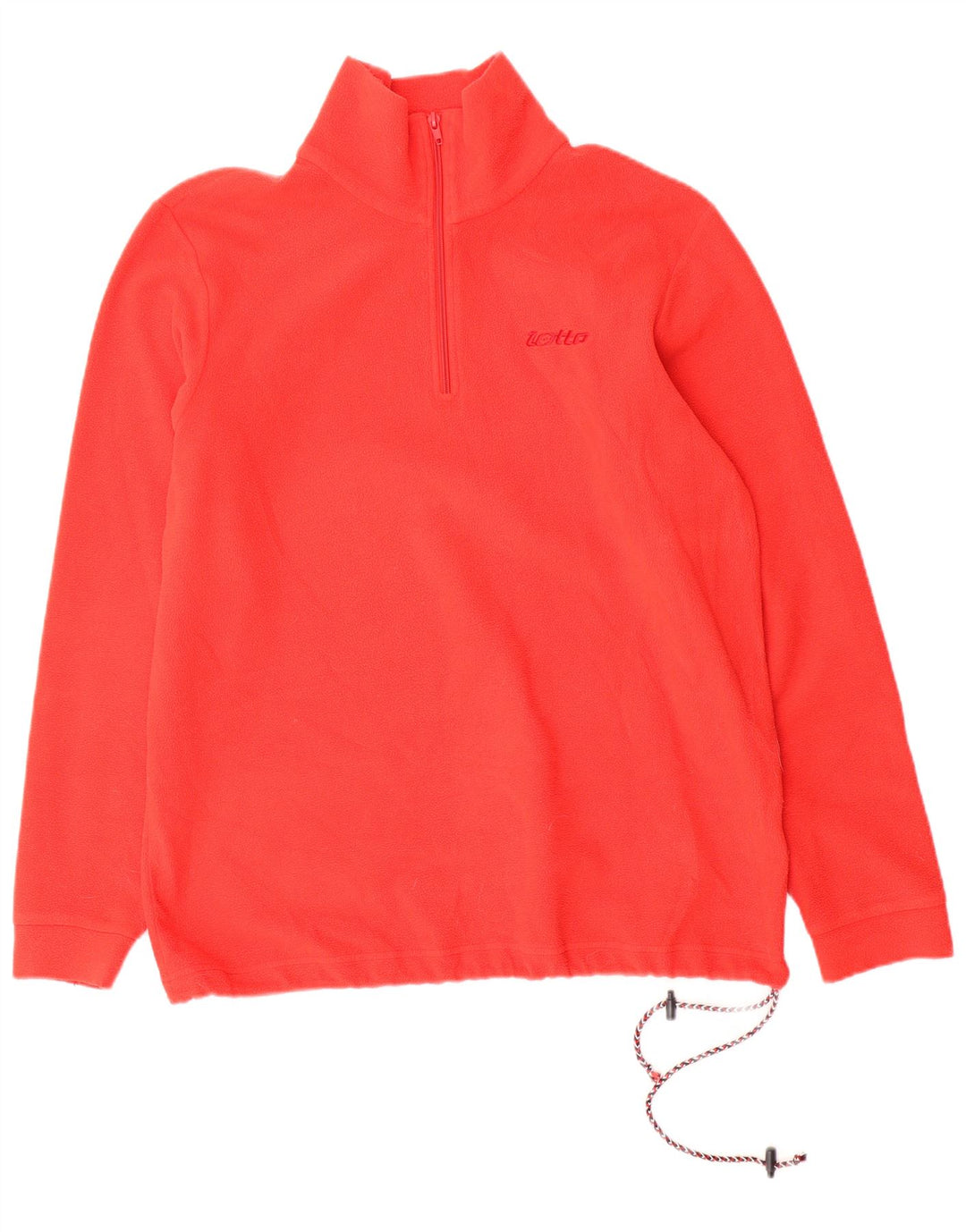 LOTTO muški džemper od flisa s patentnim izrezom srednje crvene boje