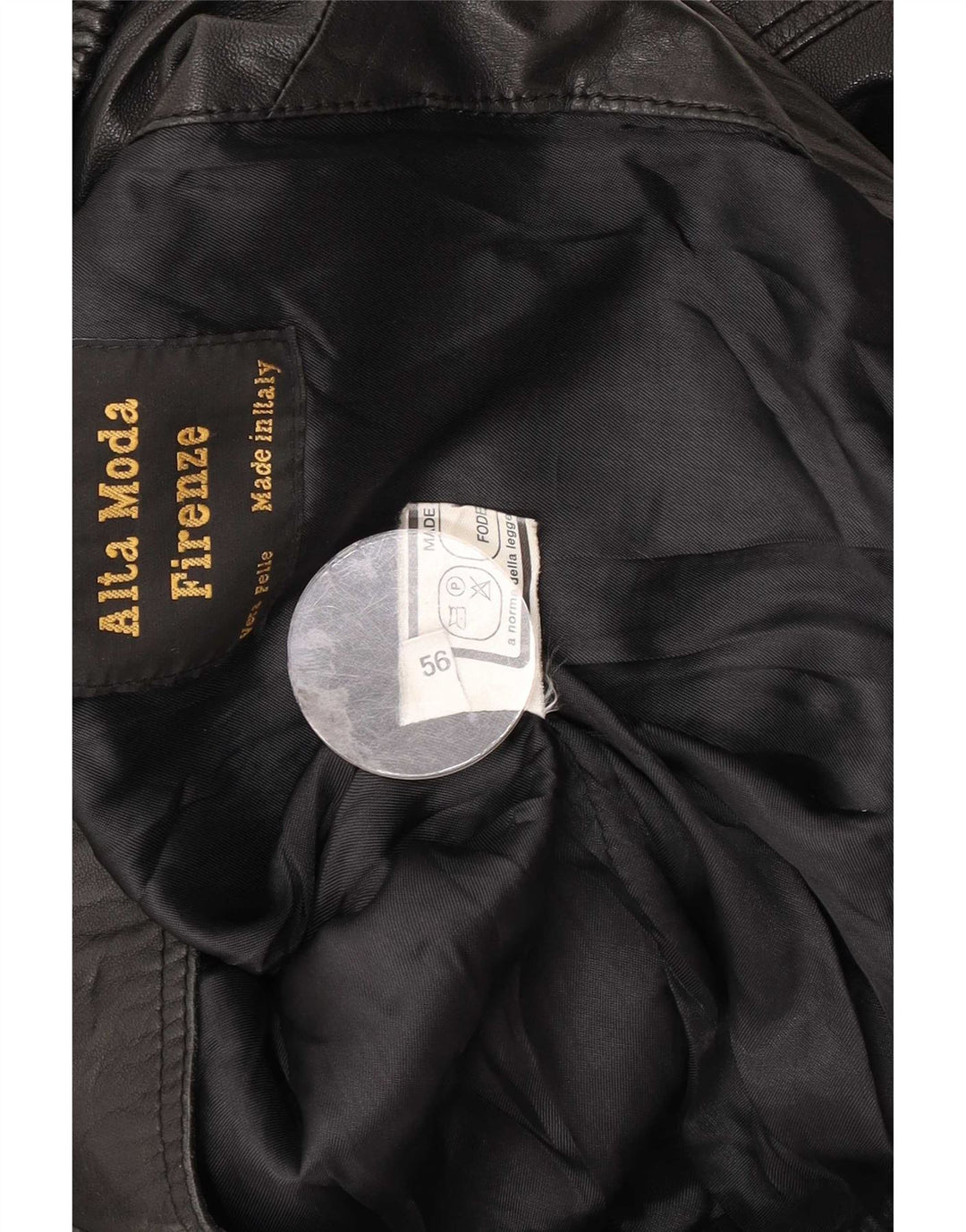 Alta Moda Firenze muška kožna jakna IT 56 3XL crna
