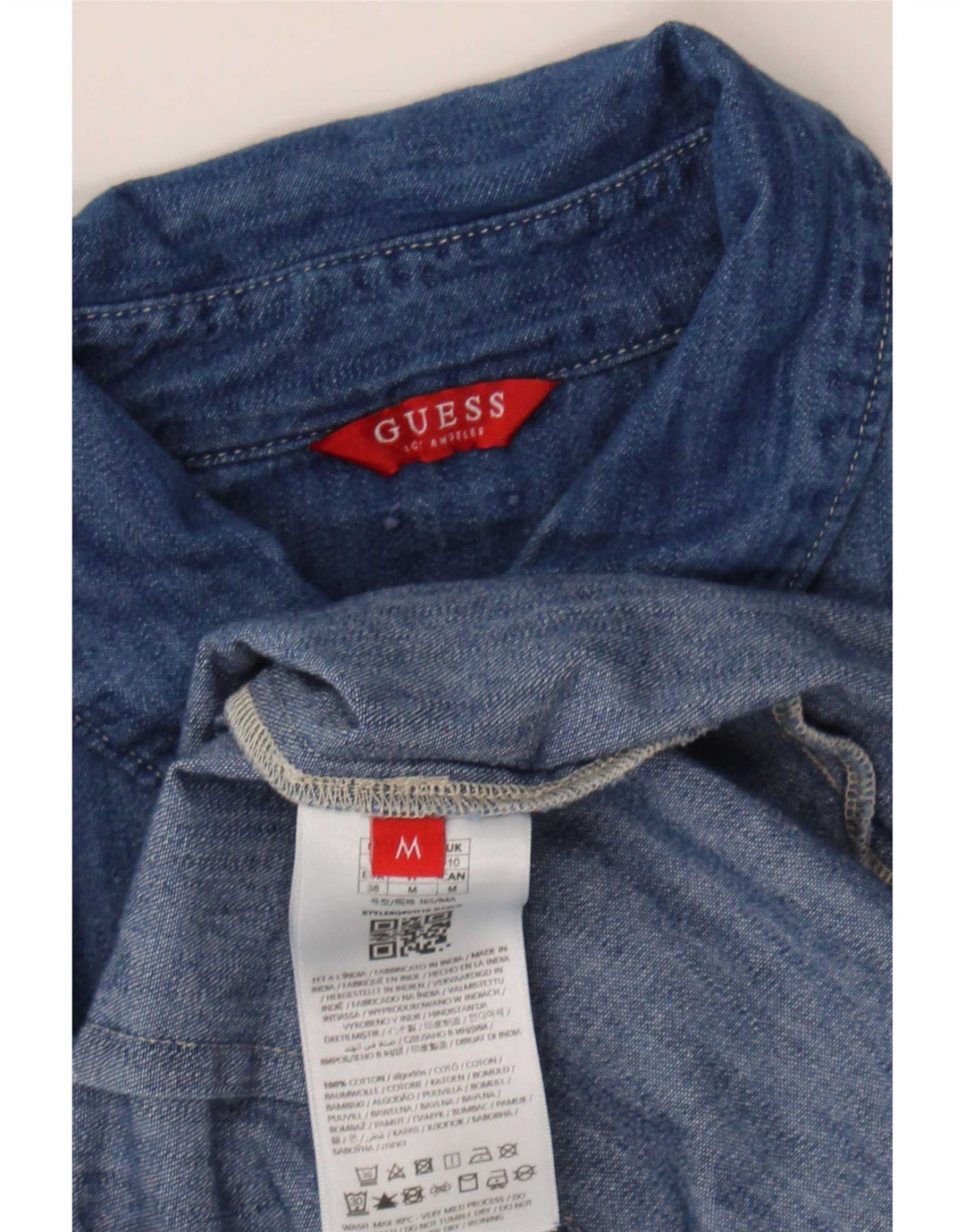 Guess ženska traper košulja UK 10 Small Blue Cotton