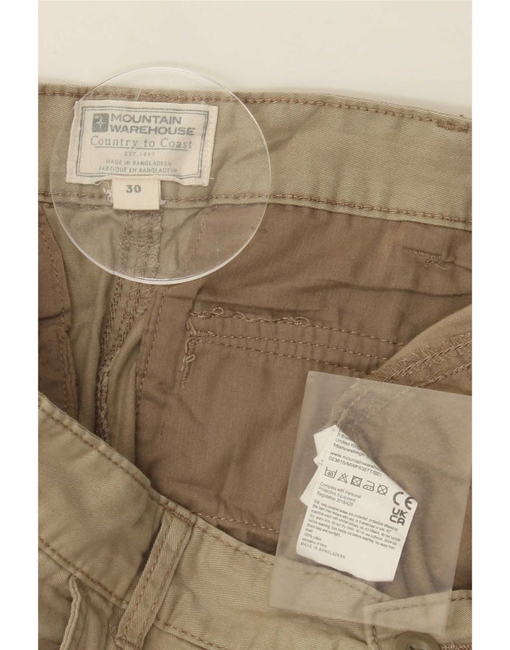 Mountain Warehouse Muške Cargo kratke hlače srednje veličine W30 Kaki pamuk