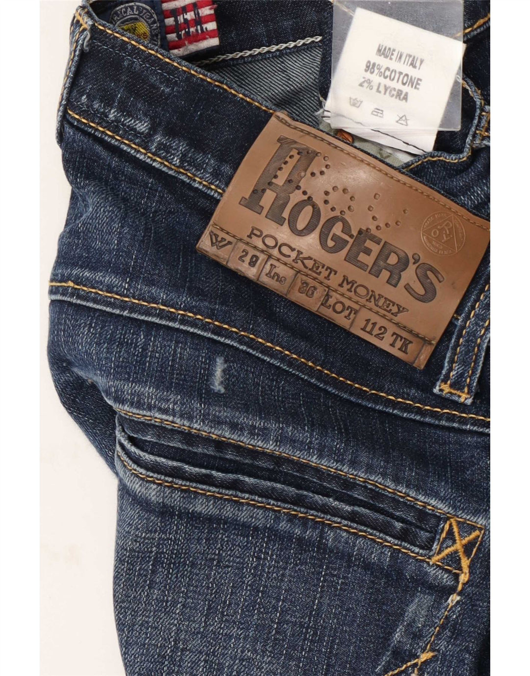 Ženske uske traperice Roy Rogers W29 L30 plavi pamuk