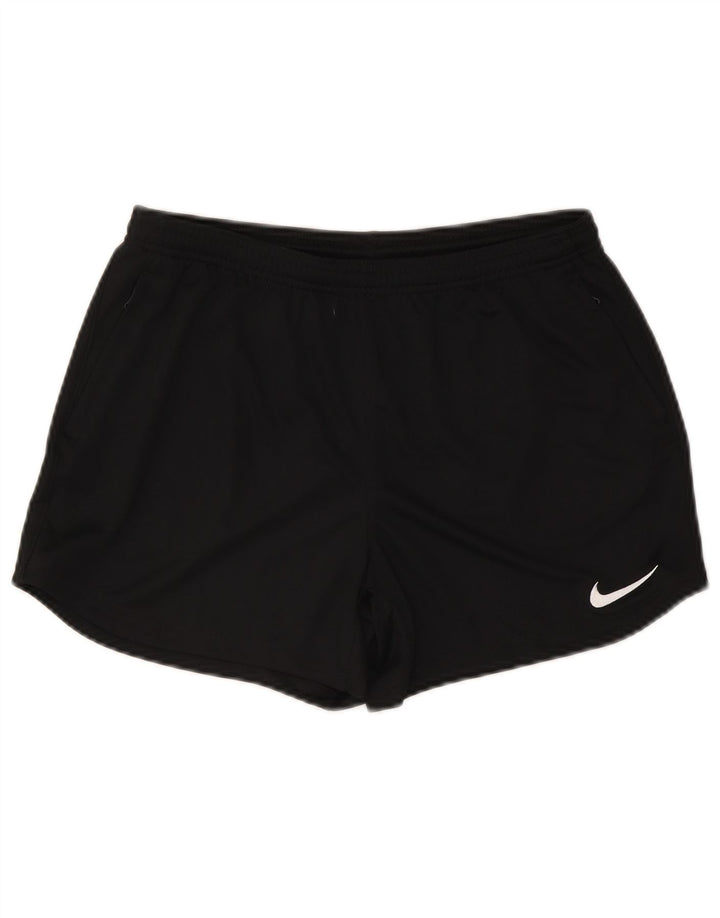 Nike Ženske Dri Fit Sportske kratke hlače UK 12 Srednje crni poliester