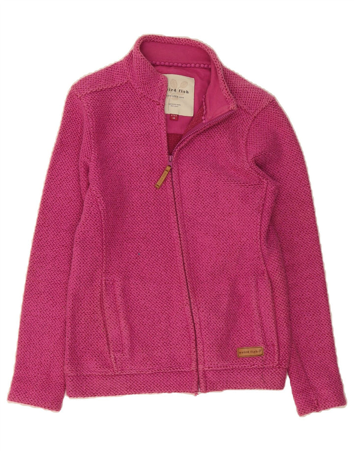 WEIRD FISH Womens Tracksuit Top Jacket UK 10 Small  Pink Cotton Vintage Weird Fish and Second-Hand Weird Fish from Messina Hembry 