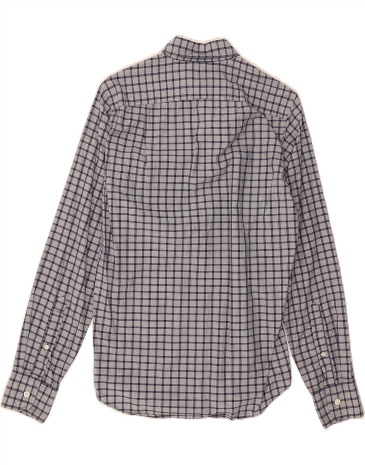 J. CREW Mens Slim Shirt XS Navy Blue Check Cotton Vintage J. Crew and Second-Hand J. Crew from Messina Hembry 