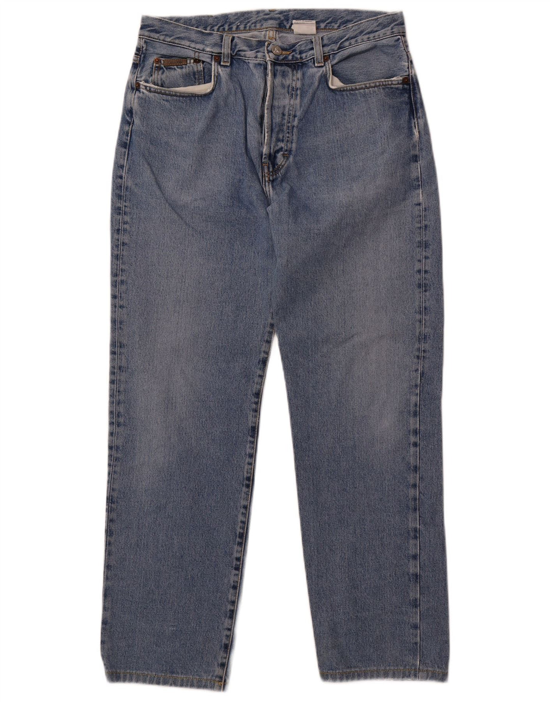 Calvin Klein ženske traperice visokog struka W33 L29 plavi pamuk