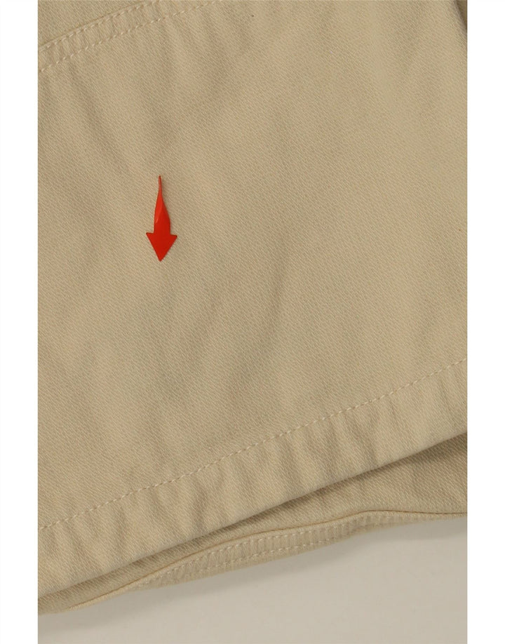 KAPPA muške grafičke ravne ležerne hlače XL W38 L35 bež pamuk