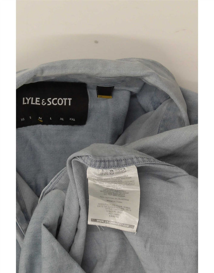 Lyle & Scott muška košulja srednje plavi pamuk