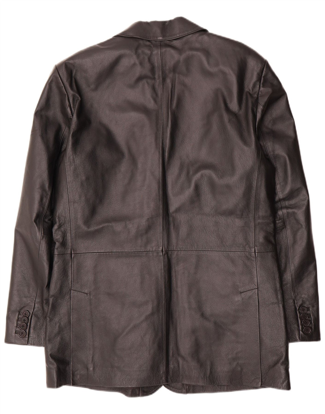 VINTAGE muška kožna jakna sa 2 gumba UK 40 velika crna