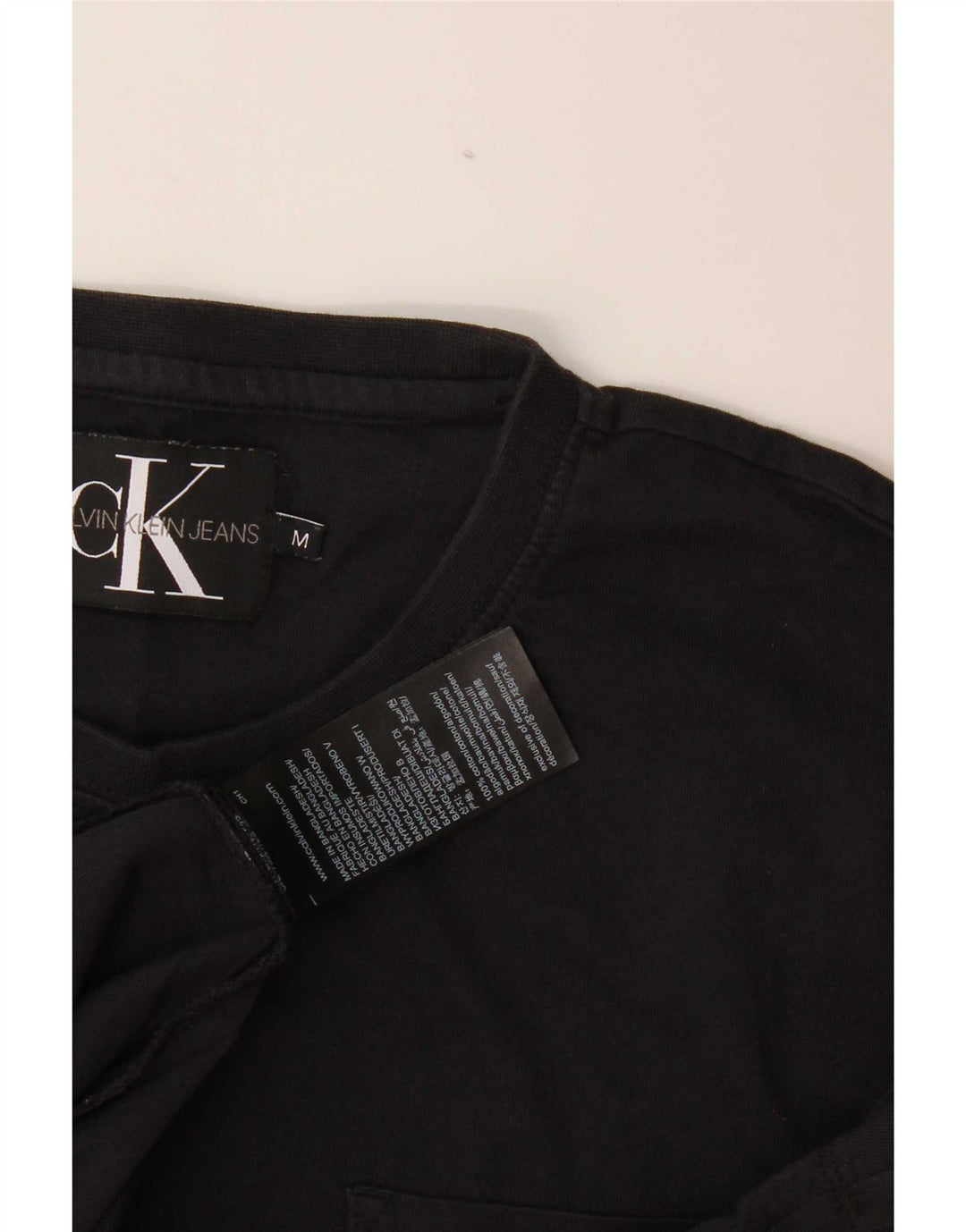 Calvin Klein muška grafička majica kratkih rukava Srednji crni pamuk