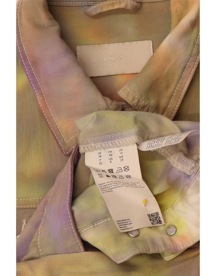 Ženska traper jakna Hugo Boss UK 10 malih raznobojnih pamučnih kravata