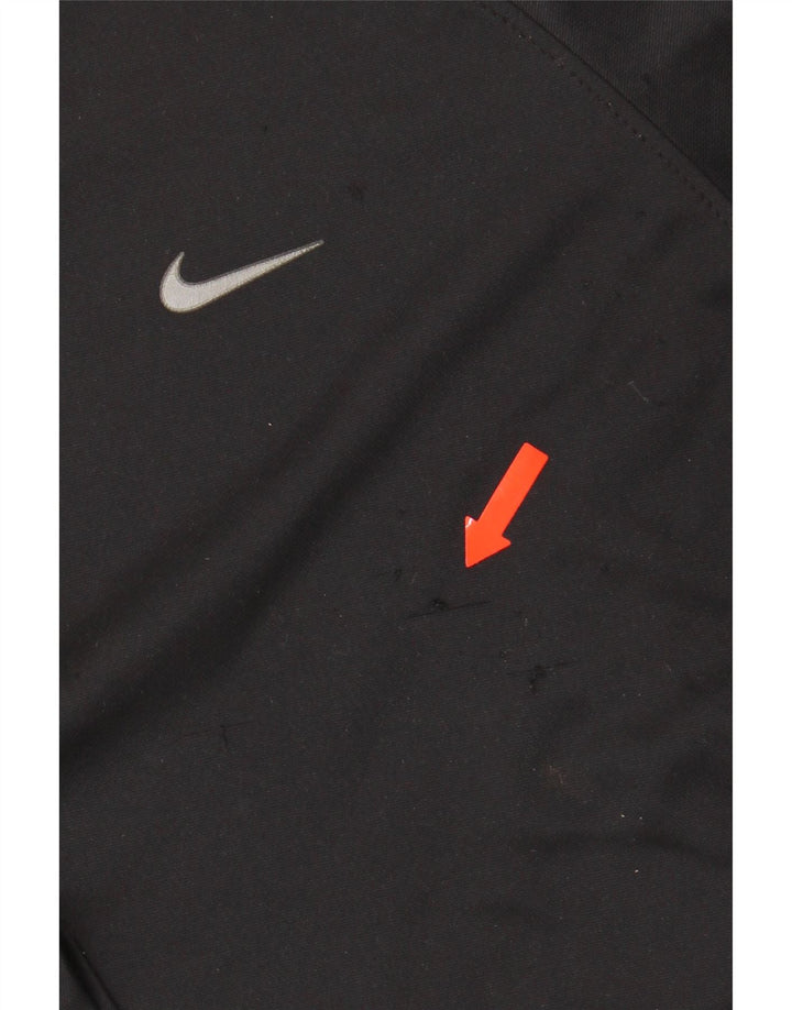 NIKE Womens Dri Fit T-Shirt Top UK 14 Medium Black Polyester Vintage Nike and Second-Hand Nike from Messina Hembry 