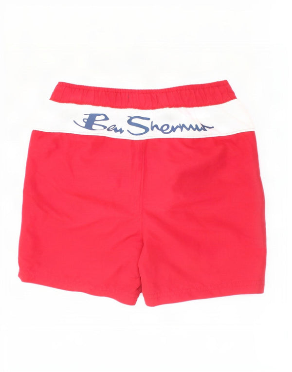 Ben Sherman kratke hlače za plivanje s grafičkim motivima 7-8 godina, crvene boje